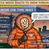 Jon Herman > This was inspired by actual broadcasts from the Seattle media on the eve of a mild snowstorm. There is very little exaggeration in this cartoon!